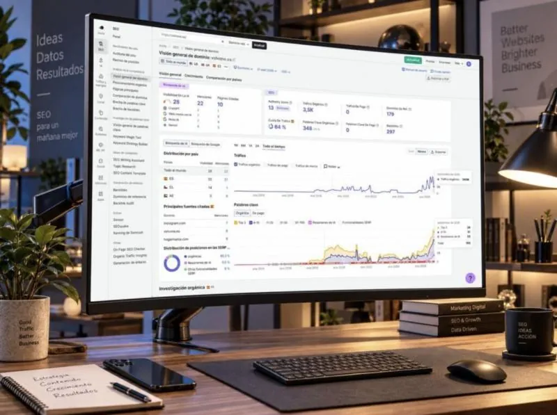 Casos de éxito Volvone SEO: mockup de resultados